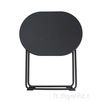 Table ovale pliante en métal 70*50cm